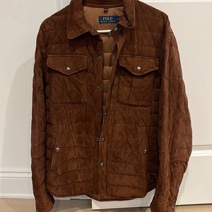 Authentic Polo Ralph Lauren Suede Quilted Jacket